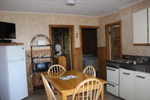 Lakeview Cottage 8 kitchen and dining table.