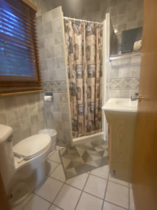 Cottage bathroom with shower