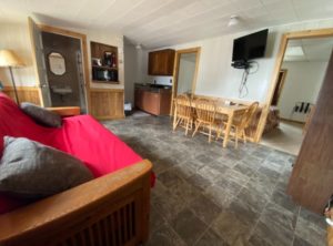 Lakeview Cottage 1 - living room, dining table, kitchen